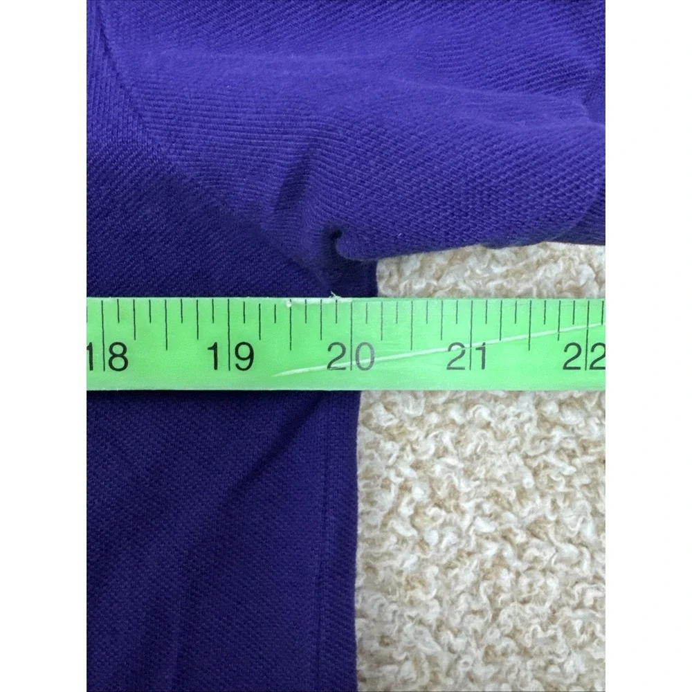 Polo By Ralph Lauren Polo Shirt Men's Size Medium Purple Custom Fit Gold Pony